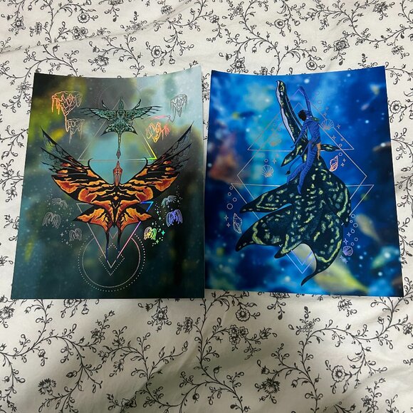 Avatar the Way of Water Custom Art Prints Set of Two - Picture 1 of 4